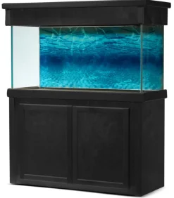 R&J Enterprises Birch Series Cabinet Aquarium Stand - Black - L:30" X W:12" X H:30" Inches