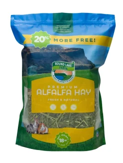 Round Lake Farms Premium Alfalfa Hay for Small Animals - 18 Oz