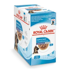 Royal Canin Size Health Nutrition Chunks in Gravy Large-Breed Puppy Wet Dog Food Pouch - 4.9 Oz - Case of 10