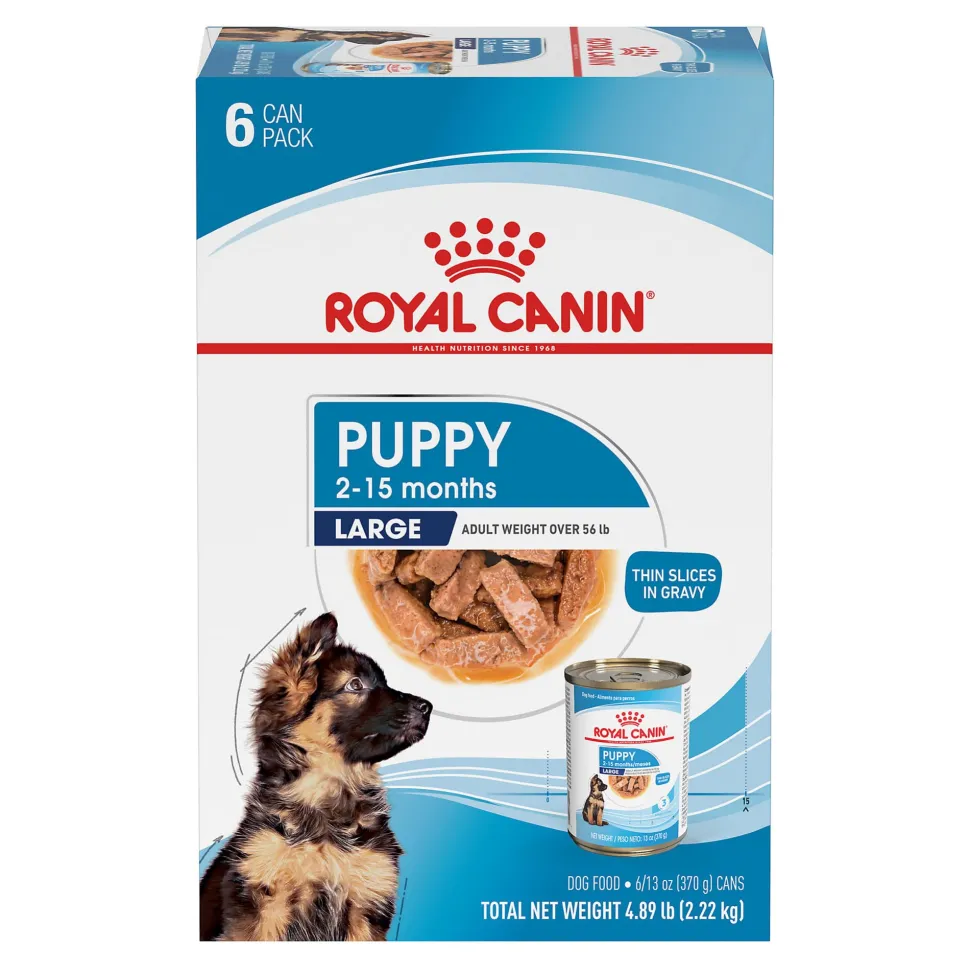 Royal Canin Size Health Nutrition Thin Slices in Gravy Large-Breed Puppy Wet Dog Food - 13 Oz - Case of 12