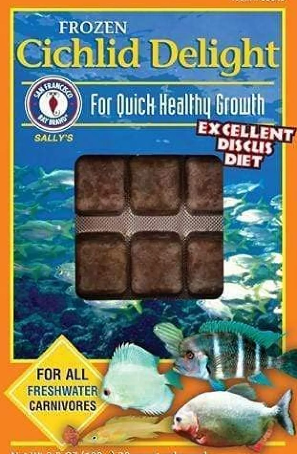 San Francisco Bay Brand Frozen Cichlid Delight - 30 Cubes - 3.5 oz