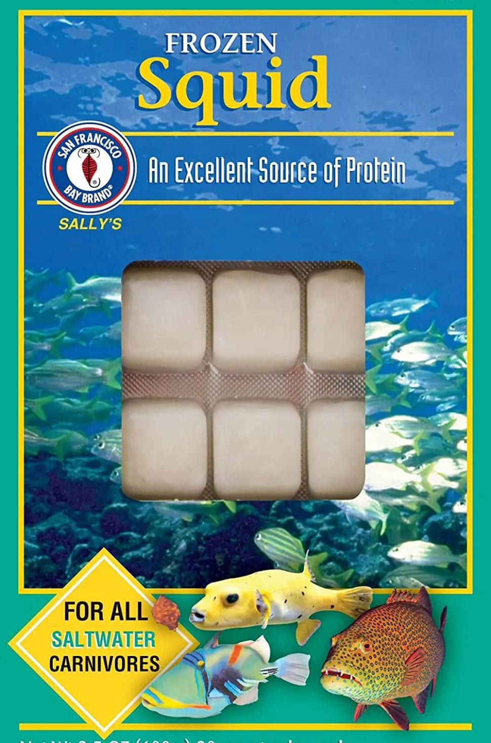 San Francisco Bay Brand Frozen Squid - 30 Cubes - 3.5 oz