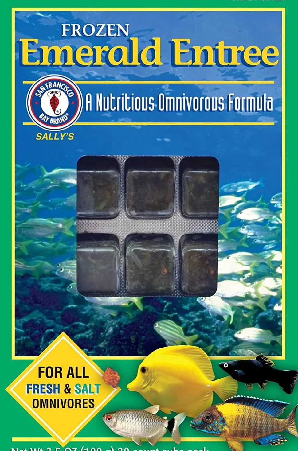 San Francisco Bay Brand Frozen Emerald Entrée - 30 Cubes - 3.5 oz