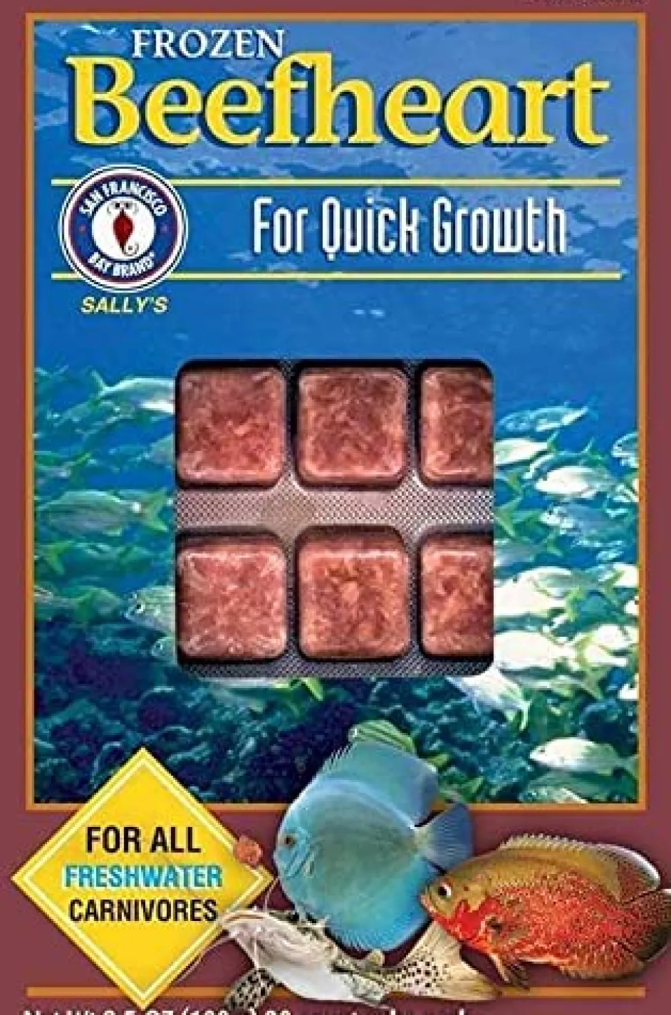 San Francisco Bay Brand Frozen Beefheart - 30 Cubes - 3.5 oz