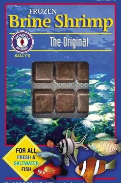 San Francisco Bay Brand Frozen Brine Shrimp - 30 Mini Cubes - 3.5 oz