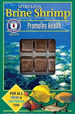 San Francisco Bay Brand Frozen Spirulina Brine Shrimp - 30 Cubes - 3.5 oz