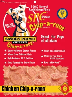 Savory Prime Chip-a-Roos Dog Treat Chicken - 8 Oz