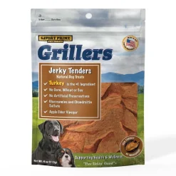 Savory Prime Girllers Jerky Tenders Dog Treats Turkey - 4 Oz