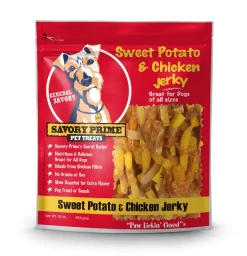 Savory Prime Jerky Treats Sweet Potato & Chicken - 16 Oz