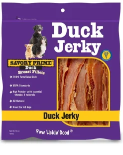 Savory Prime Natural Jerky Treats Duck - 16 Oz
