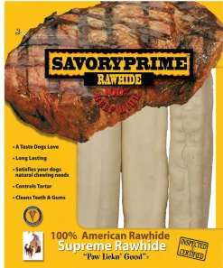 Savory Prime Supreme Rawhide Retriever Roll Natural - 6-7 in - 3 Pack