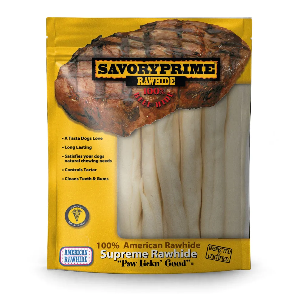 Savory Prime Supreme Rawhide Retriever Roll Natural - 4.8 Oz - 7 pk