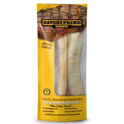 Savory Prime Supreme Rawhide Retriever Roll Natural - 10 in - 2 Pack