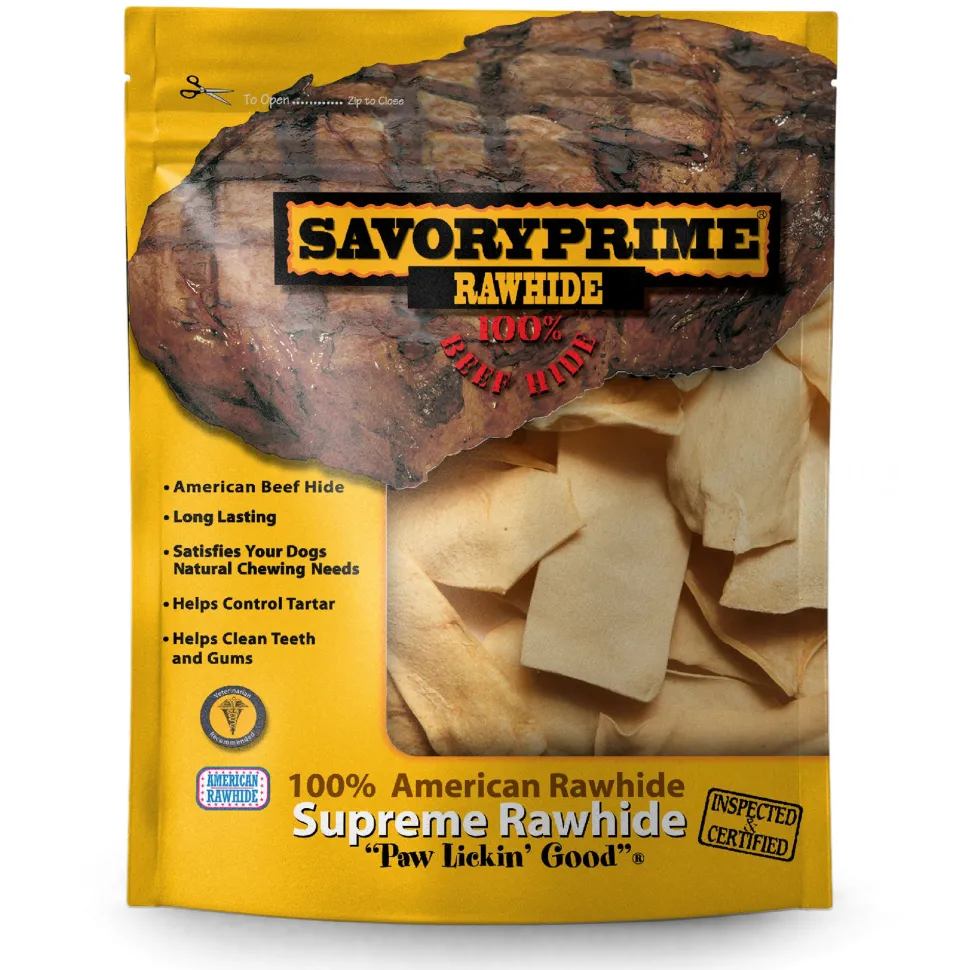 Savory Prime Supreme Rawhide Chips Chicken - 1 lb