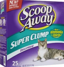 Scoop Away Super Clump Unscented Cat Litter - Unscented - 25 Lbs