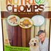 Scott Pet Nutri-Chomps Rawhide-Free Assorted Mini Pork Twists with Chicken Peanut Butter and Milk Natural Dog Chew Treats - Mini - 15 Count