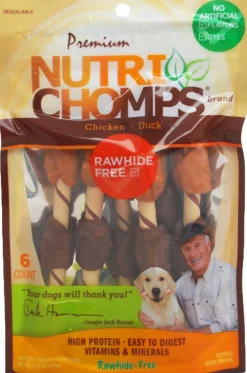 Scott Pet Nutri-Comps Rawhide-Free Chicken and Duck Kabobs Natural Dog Chew Treats - 6 Count