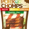 Scott Pet Pork-Chomps Rawhide-Free Twists Roasted Bacon and Chicken Natural Dog Chew Treats - Assorted - 24 Count