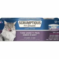 Scrumptious Cat Tuna Variety Pack Canned Cat Food - 2.8 Oz - Case of 12