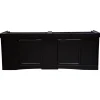 Seapora Monarch Cabinet Stand - Black - 72" x 24"