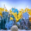 Seaview Double Sided Background Coral Bliss & Luscia Reef - 24 in X 50 ft