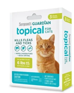 Sergeant's Guardian Flea & Tick Topical for Cats 3 Count