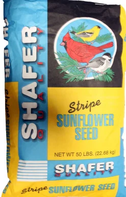 Shafer Generic Striped Sunflower Seed Wild Bird Food - 50 Lbs