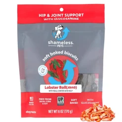 Shameless Pets Lobster Roll Over Soft Baked and Chewy Dog Biscuits Treats - 6 Oz - Case of 6