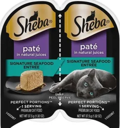 Sheba Perfect Portions Cuts Seafood Twin Multi-Pack Wet Cat Food - 2.65 oz - Case of 24
