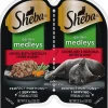 Sheba Perfect Portions Twin Pack Multi-Pack Chk Veg and Chicken, Beef, Vegetables Wet Cat Food - 2.64 oz - Case of 24