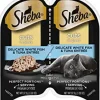 Sheba Perfect Portions Twin Pack Whitefish & Tuna Cuts in Gravy Wet Cat Food - 2.65 oz - Case of 24