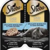 Sheba Premium Pate Twin Pack Whitefish & Tuna Entrée Wet Cat Food - 2.65 oz - Case of 24