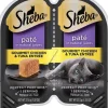 Sheba Premium Pate Twin Pack Chicken & Tuna Entrée Wet Cat Food - 2.65 oz - Case of 24
