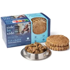 Side By Side Freeze Dried Cooling Pork & Rabbit Recipe Cooling Recipe Dry Dog Food