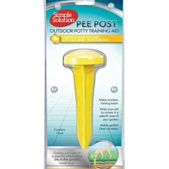 Simple Solution Dog Pee Post for Lawn Dog Training Aids - Yellow - 13 In