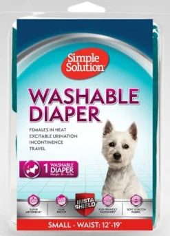 Simple Solution Washable Female Dog Diaper - Small
