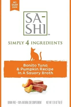 Simply 4 Ingredients SA-SHI Tuna & Pumpkin Wet Cat Food - 1.76 oz - Case of 8