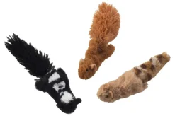 Skinneeez Forest Creatures Cat Toy with Catnip Assorted - 4.75 in