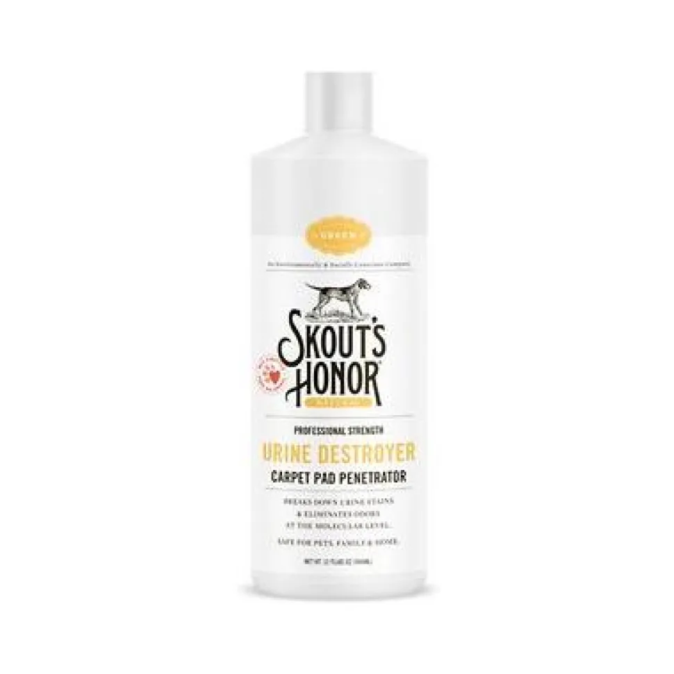 Skout's Honor Cat and Dog Urine Destroyer Carpet Pad Penetrator Stain and Odor Remover - 35 oz Bottle