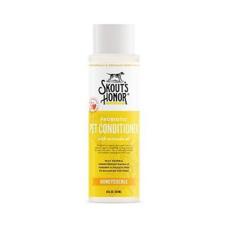 Skout's Honor Cat and Dog Conditioner - Honeysuckle - 16 oz Bottle