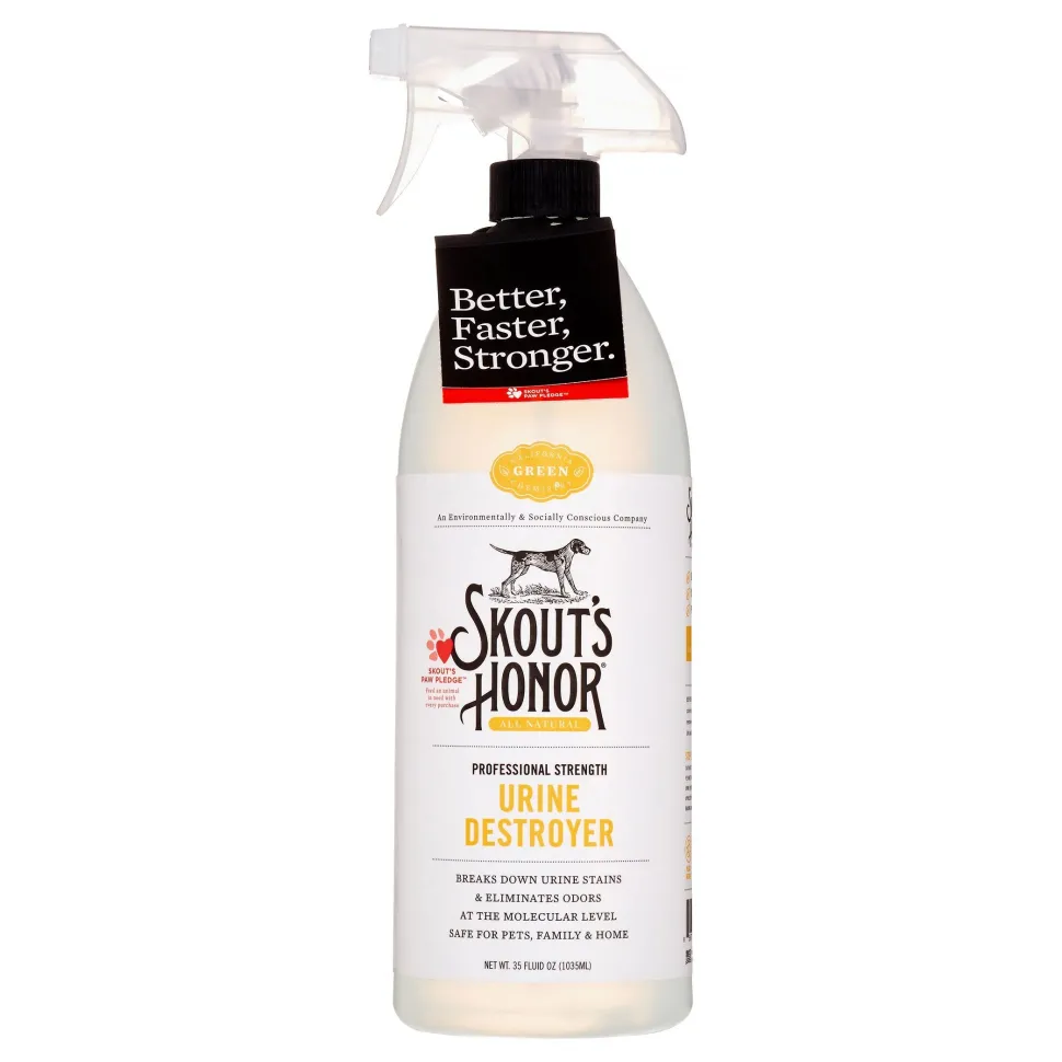 Skout's Honor Cat and Dog Urine Destroyer Stain and Odor Remover - 35 oz Bottle