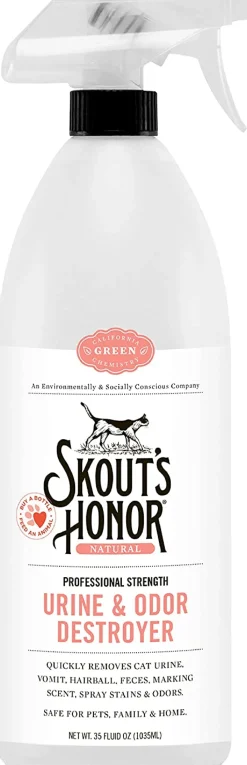 Skout's Honor Cat Urine & Odor Destroyer Stain and Odor Remover - 128 oz Jug