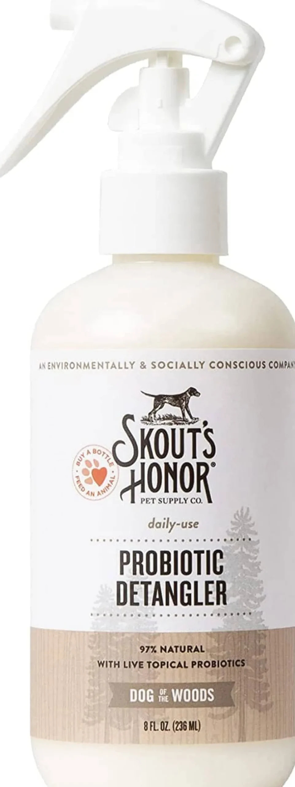 Skout's Honor Dog of the Woods Dog Detangler - 8 Oz Bottle