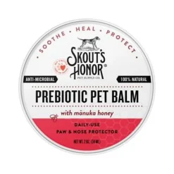Skout's Honor Probiotic Wellness Paw Balm for Dogs and Cats - 2 oz Jar