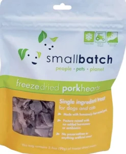 Small Batch Dog and Cat Freeze-Dried Treat Pork Hearts - 3.5 Oz
