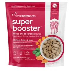 Small Batch Super Booster Beef Bites Freeze-Dried Cat and Dog Food or Topper - 18 Oz