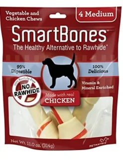 Smartbones Dog Dental and Hard Chews - Chicken - Medium - 4 Pack