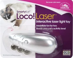 SmartyKat Loco!Laser Interactive Laser Pointer Cat Toy - Assorted - One Size