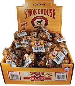 Smokehouse USA Knee Bones Natural Dog Chews - 25 Pack