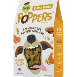 Snicky Snaks Poppers Peanut Butter Dog Biscuits - 10 Oz